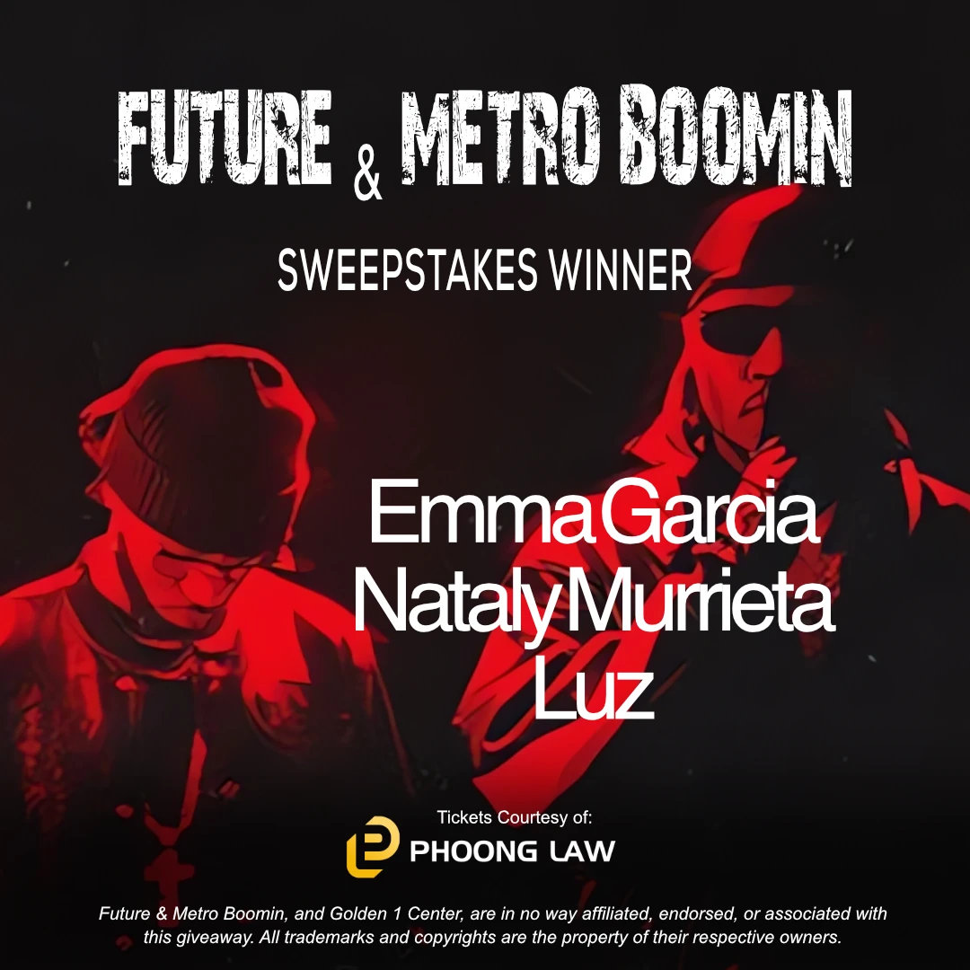 Future & Metro Boomin Sweepstakes Winners