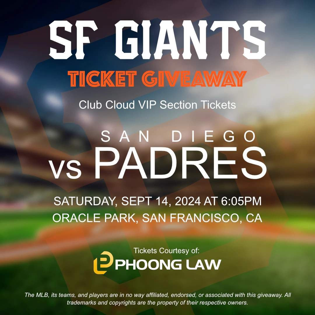 Giants vs Padres Giveaway Revised