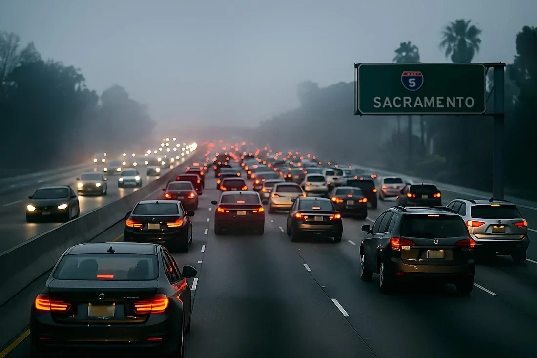 ¿Por qué aumentan los choques por alcance en los viajes por carretera de California en diciembre?